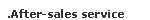 After-sales service