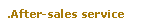 After-sales service